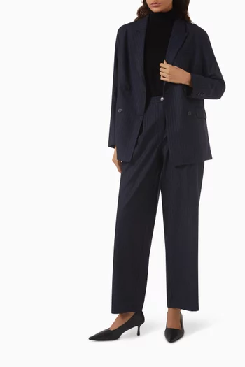 Pinstriped Blazer in Wool