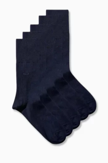 Mid-length Socks in Bamboo, Set of 5