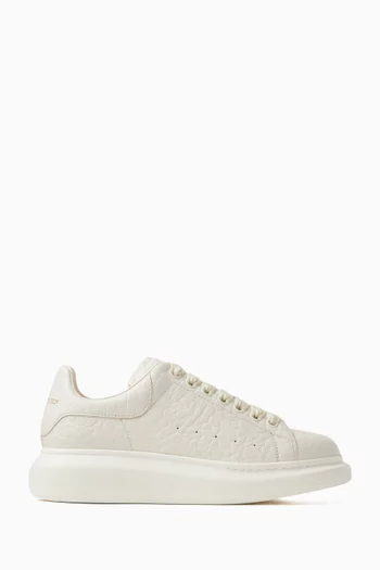 Oversized Sneakers in Grainy Leather