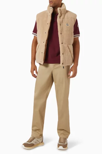 Reversible Teddy Vest Jacket in Fleece