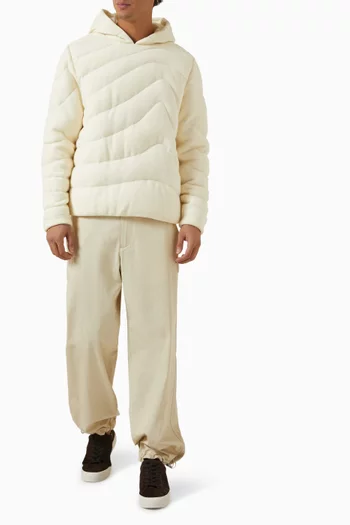 Quilted Hoodie in Wool