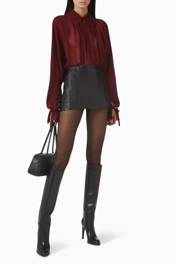 Ceelo Sheer Top in Silk Georgette