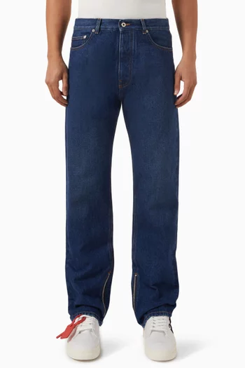 OFF-WHITE ArrowStraight-fitJeansinDenim