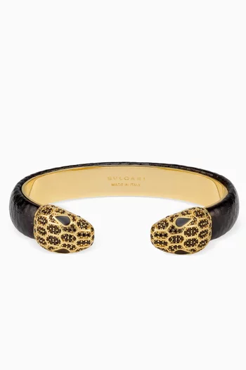 Serpenti Forever Bracelet in Snakeskin Leather