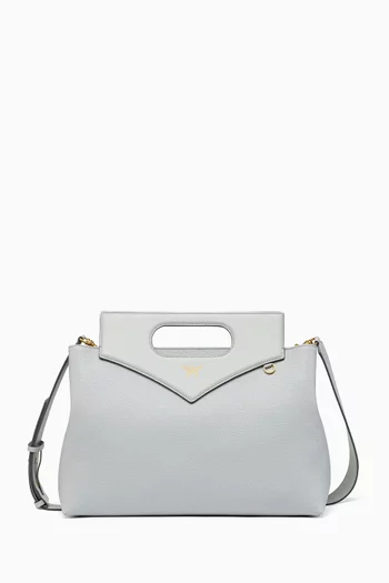 Soft Diamond Tote Bag in Embossed Leather
