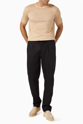 City T-shirt in Linen-jersey