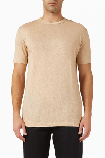 City T-shirt in Linen-jersey