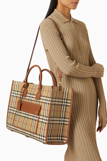 Medium Freya Tote Bag in Coated-canvas