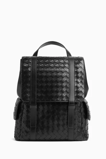 Back to School Backpack in Intrecciato Leather