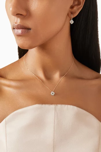 Bettina Diamond & London Topaz Necklace in 14kt Gold