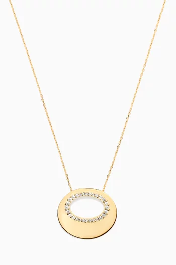 Gigi N1 Sapphires Necklace in 9kt Gold