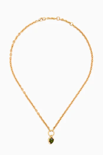 Sun N1 Tourmaline & Diamonds Necklace in 18kt Gold