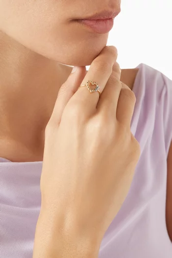 Billie Diamond Ring in 9kt Gold