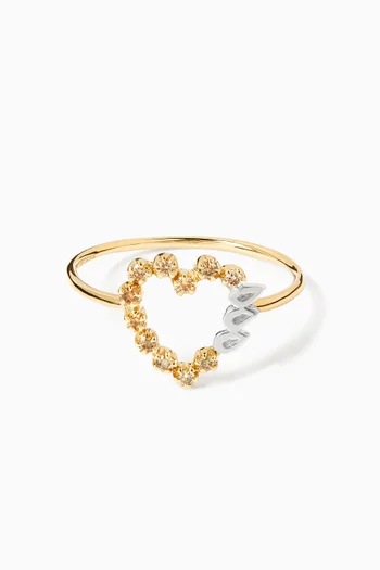 Billie Diamond Ring in 9kt Gold