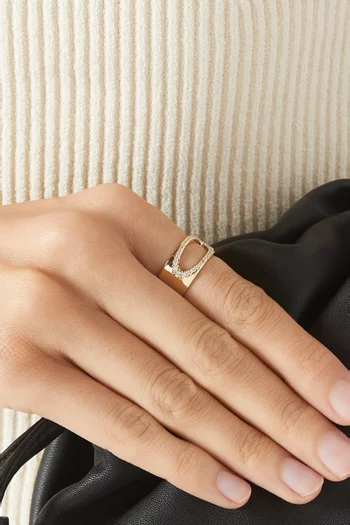 Billie Sapphires Ring in 9kt Gold