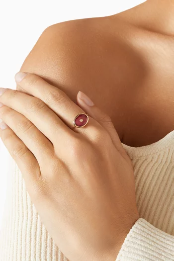 Orso Ruby & Diamond Ring in 9kt Gold