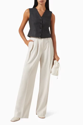 Slim Vest in Virgin Wool