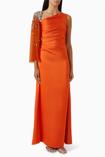 Hallie One-shoulder Gown