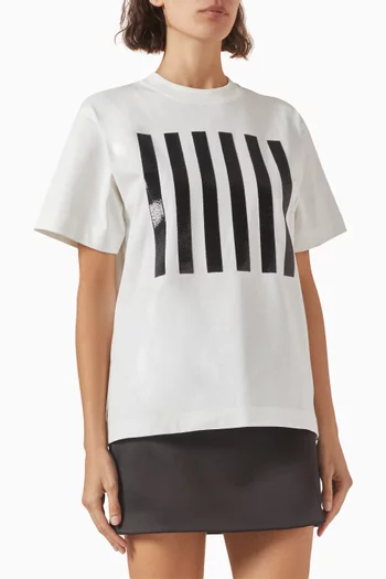 Stripe Box T-shirt in Cotton