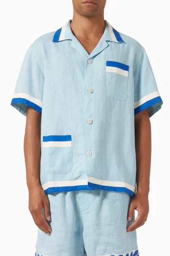 Seedling Stripe Shirt in Linen