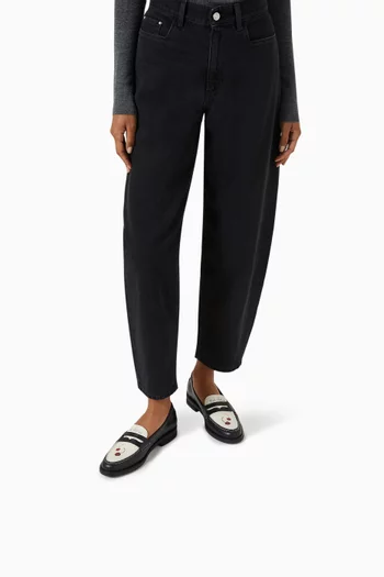 Wilde Cherry Penny Loafers in Italian Leather