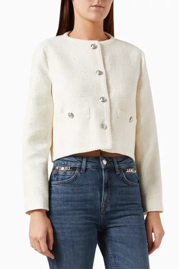 Maje white jacket outlet
