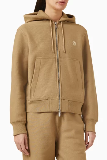 Burberry hoodie womens brown deals