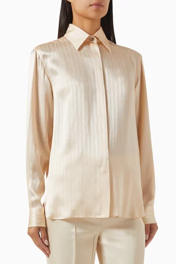Striped Whitney Shirt in Viscose