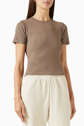 Pose Fitted Crop Top in Modal