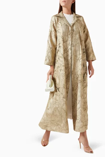 Embellished Abaya in Brocade
