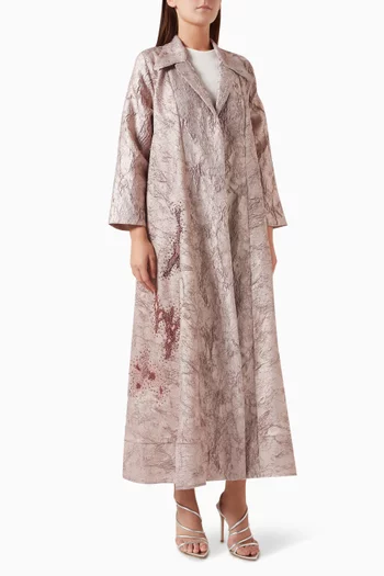Embellished Abaya in Brocade