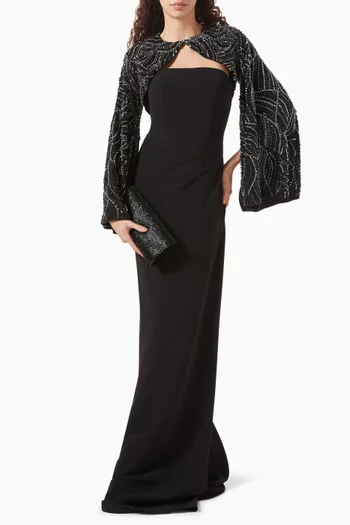 Embellished Bolero Gown