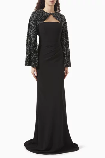 Embellished Bolero Gown