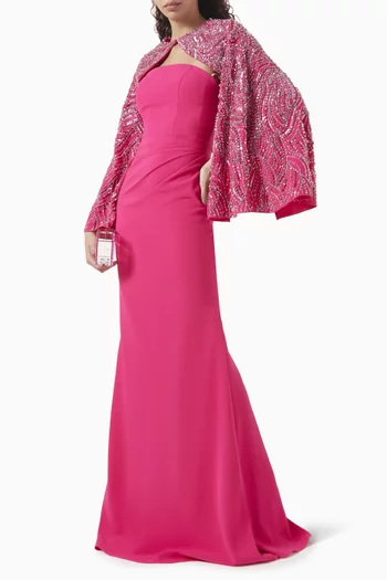 Embellished Bolero Gown