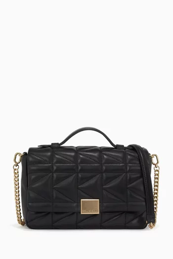 K/Kuilt Top-handle Bag in Leather