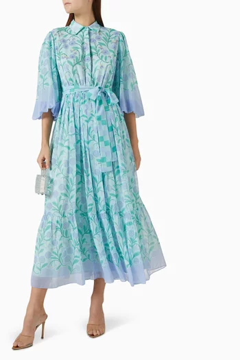 Penelope Belted Midi Dress