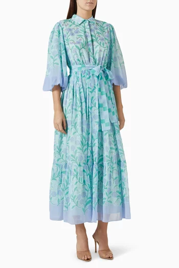 Penelope Belted Midi Dress