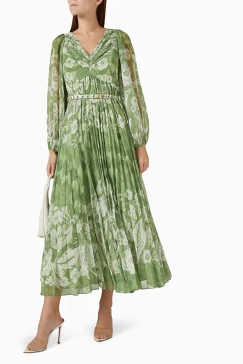 Magnolia Belted Midi Dress