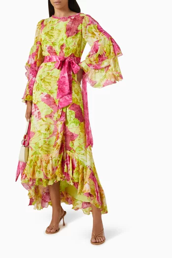 Hey Dey Slit Maxi Dress in Chiffon