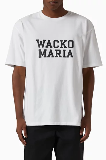 Washed Logo T-shirt in Cotton
