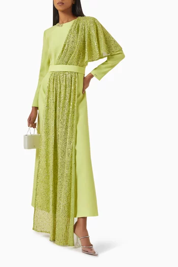 Hazel Sequin Maxi Dress