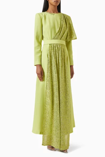 Hazel Sequin Maxi Dress