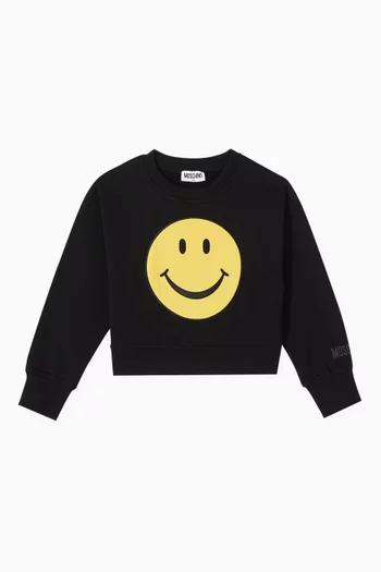 x Smiley® Patch Sweatshirt in Cotton