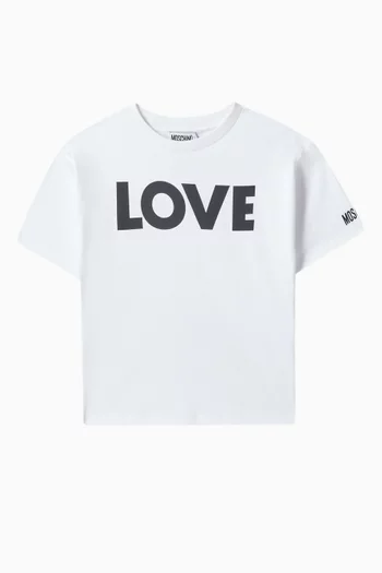 Love Print T-shirt in Cotton