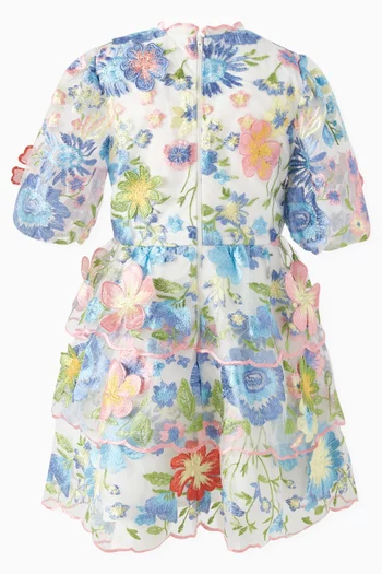 Laura Embroidered Mini Dress