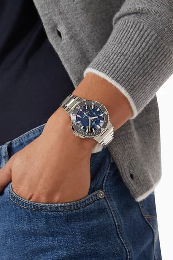 Aquis Upcycle Automatic Stainless Steel Watch, 41.5mm