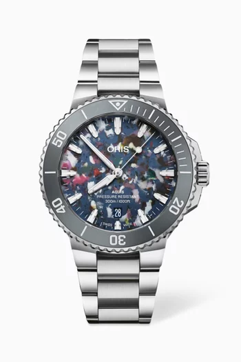 Aquis Upcycle Automatic Stainless Steel Watch, 41.5mm