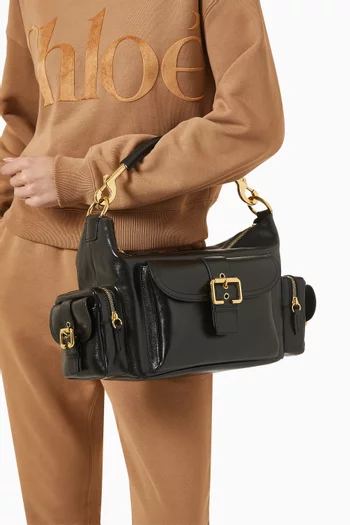 Medium Camera Bag in Leather