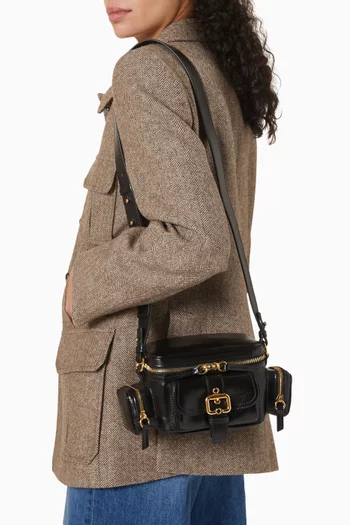 Small Camera Bag in Leather