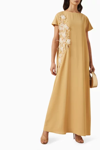 Floral-embellished Kaftan